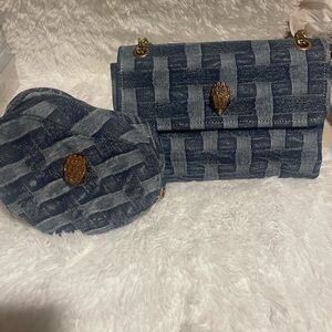 Kurt Geiger blue Jean purse😘